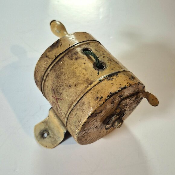 Antique Dustless Lowell Ever Ready Laundry Clothesline Reel, Patent ed1914 - Picture 2 of 8